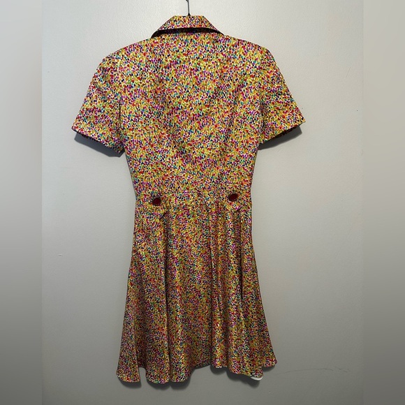 Oscar de la Renta Multicolor Button-Up Midi Dress - Picture 14 of 16